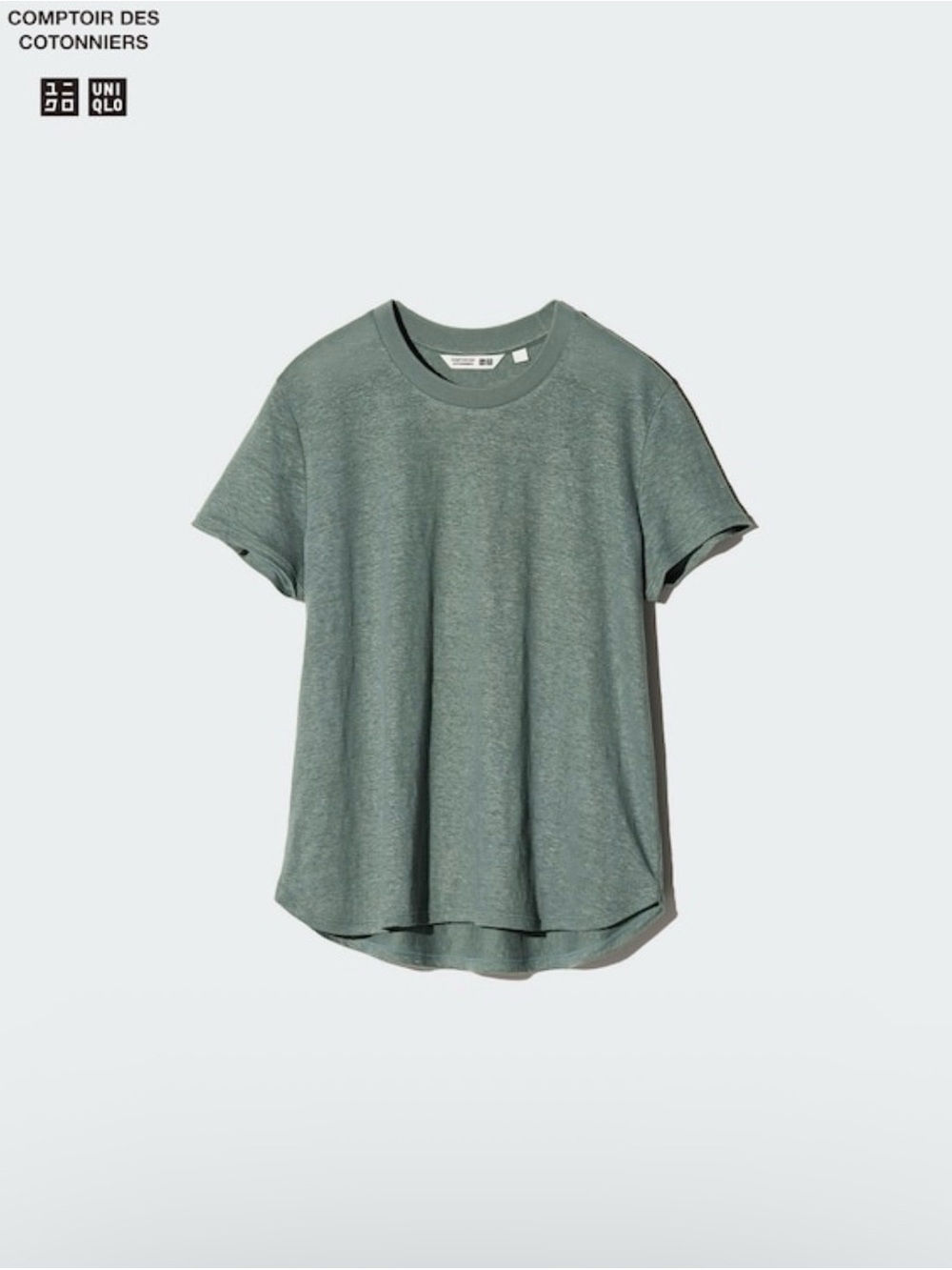 Worn once uniqlo collaboration linen crew neck shirt